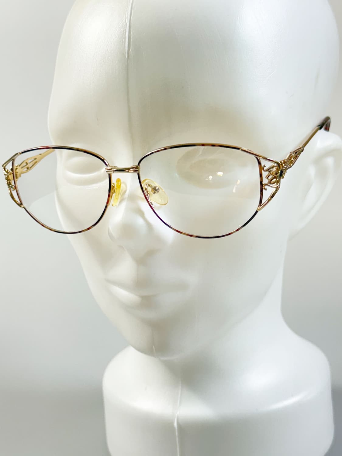 90s 유로피안 골드 레오파드 오벌 프레임 빈티지 안경 상품이미지9