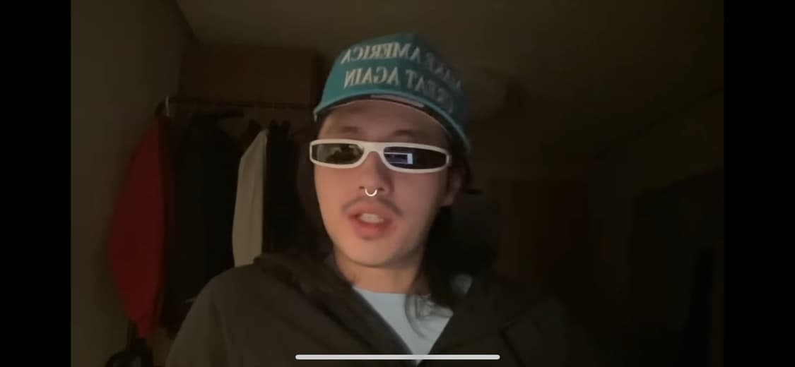 트럼프 MAGA 빨간줄 픽 모자 상품이미지1