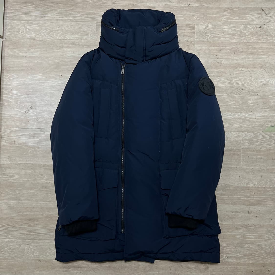 스튜디오 보니 여성 프리미엄 하이넥 덕다운 롱패딩 [네이비] XL/105 상품이미지1