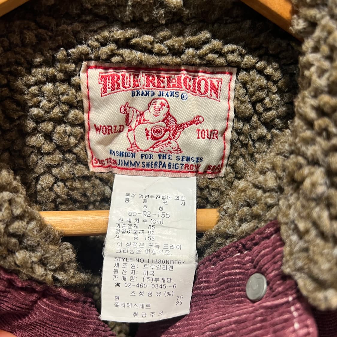 트루릴리젼 코듀로이 퍼 카라 자켓 상품이미지4