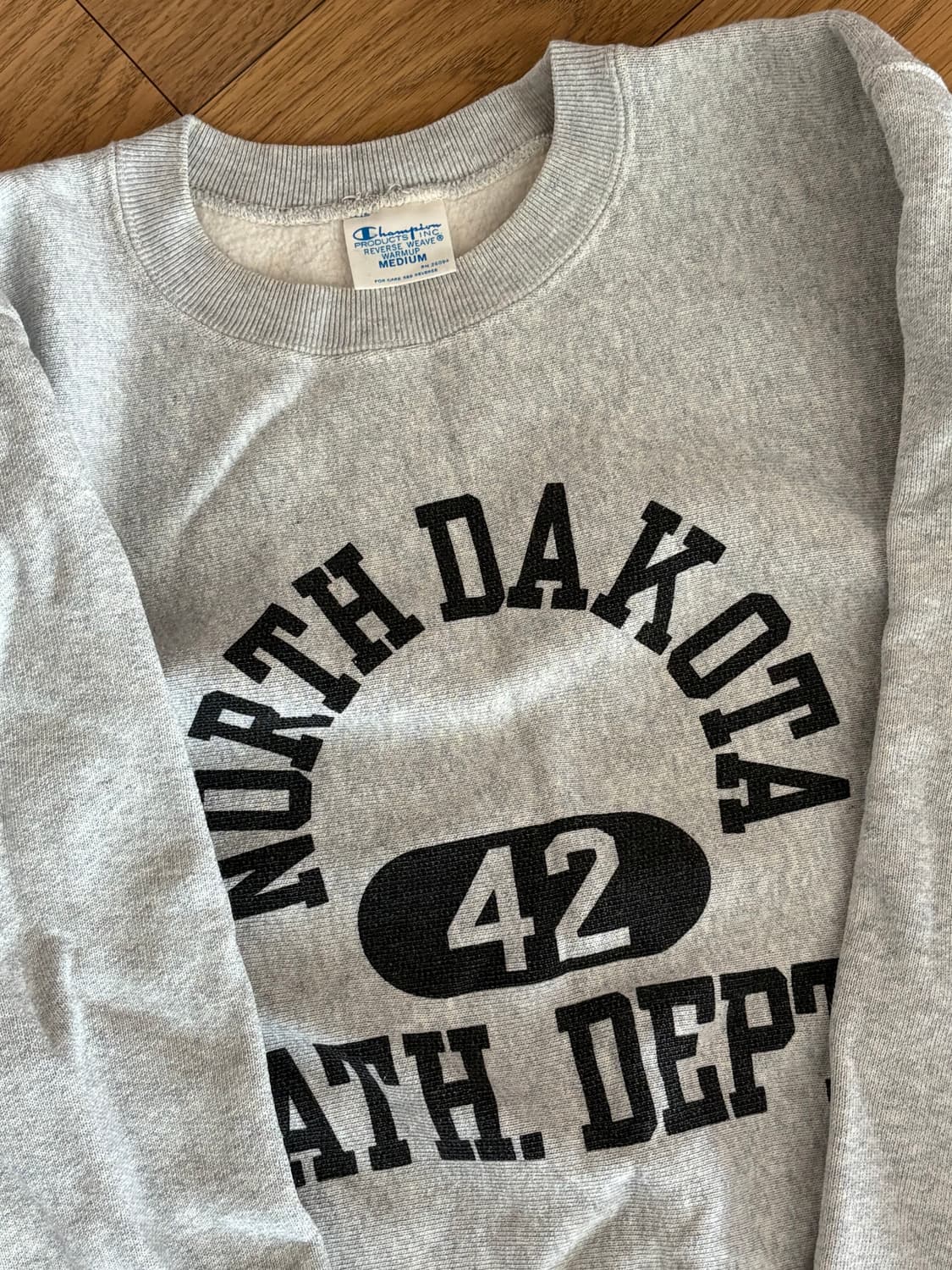 [M] 챔피온 노스 다코타 스웻셔츠 맨투맨 그레이 상품이미지2