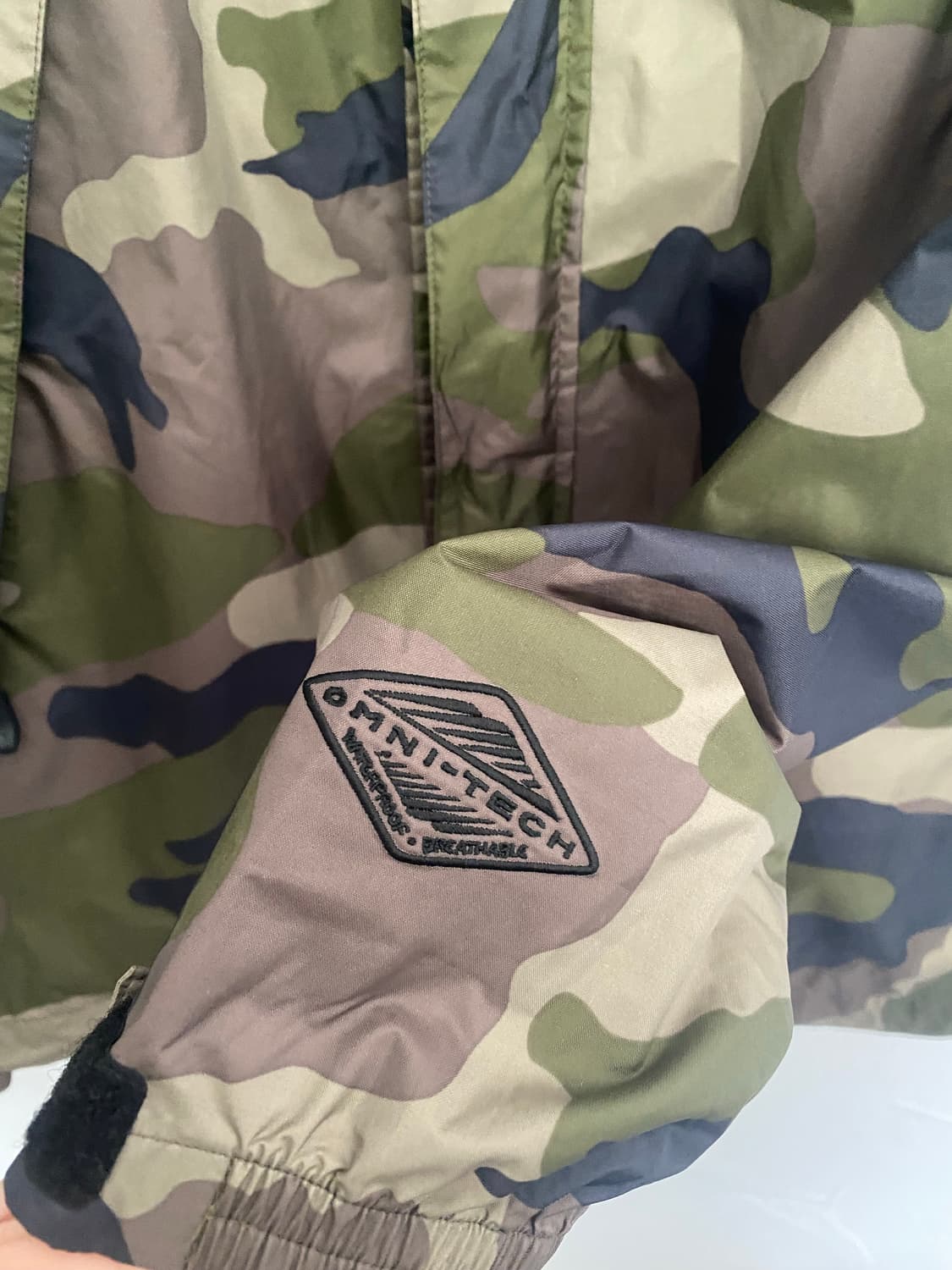 콜롬비아 카모플라쥬 옴니테크 바람막이 상품이미지5