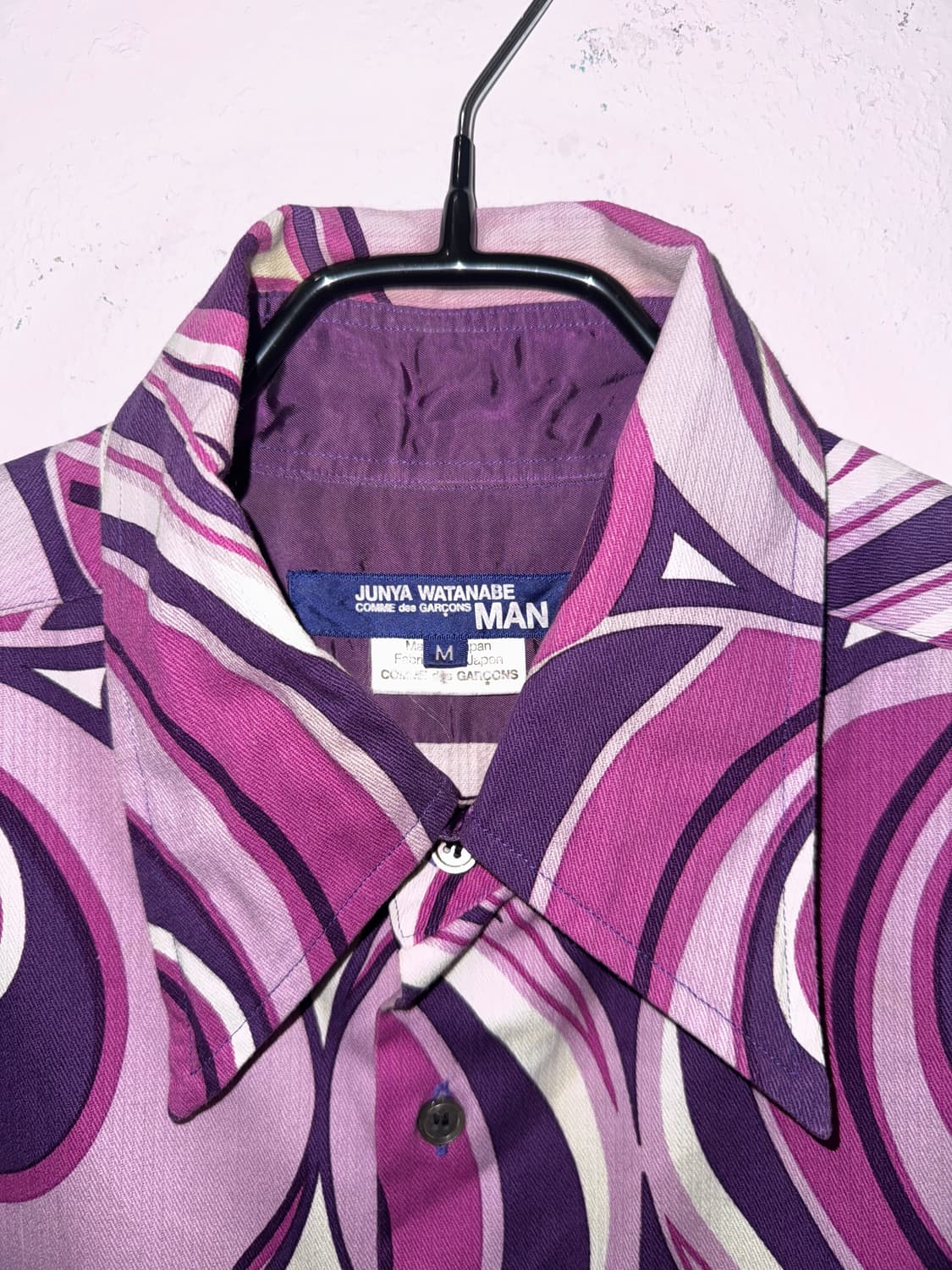 준야 와타나베 꼼데가르송 맨 마블 패턴셔츠-04FW 상품이미지2