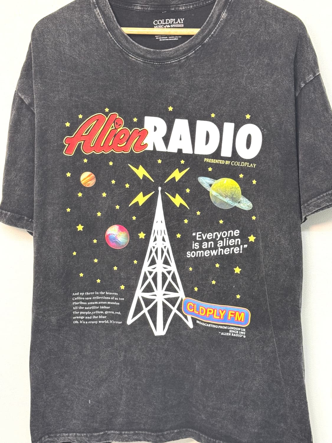 Cold Play Alien Radio T-shirt/T96 상품이미지3