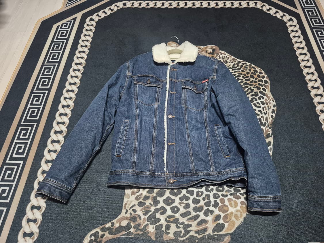 00's 디키즈 빈티지 워크 셰르파 데님 트러커 자켓 XL 상품이미지1