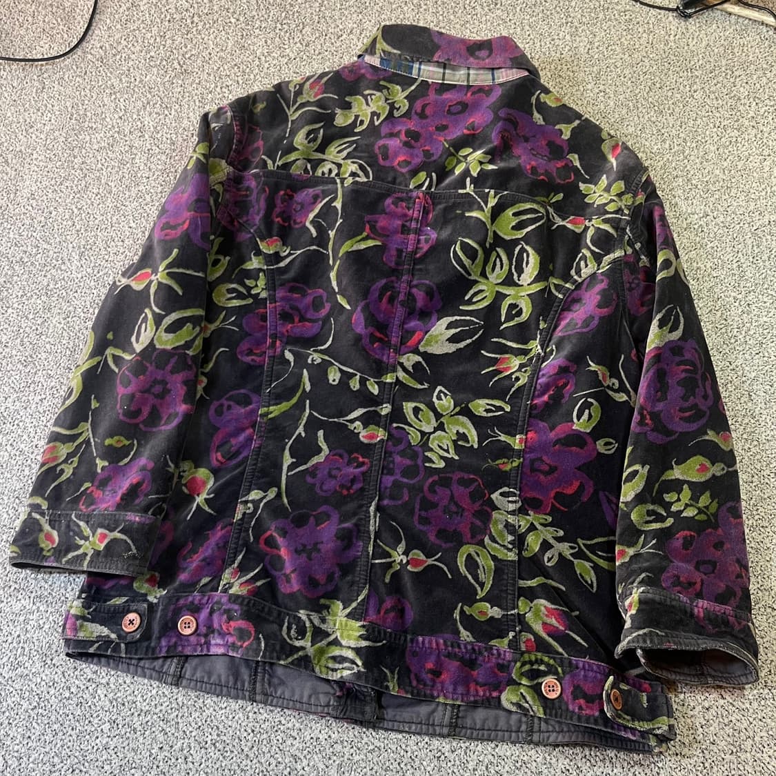 오일릴리 벨루어 트러커 자켓 상품이미지3