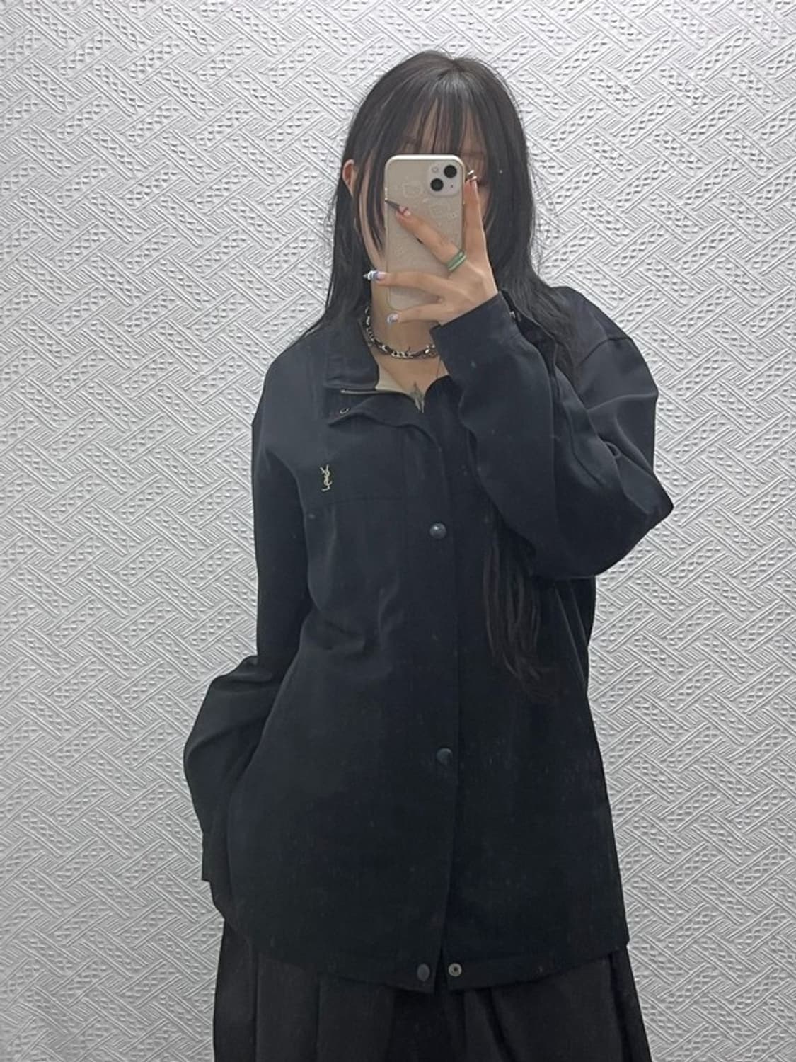 입생로랑 모던캐주얼 스윙톱 블루종 자켓 100 C07811 상품이미지2