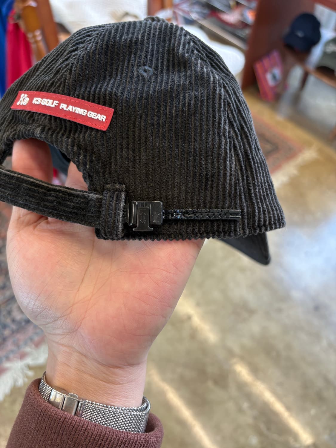 JPN K3 GOLF 자수 코듀로이 캡 상품이미지7