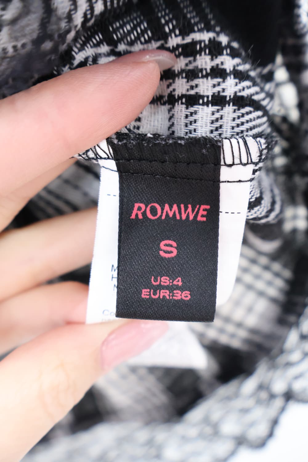 ROMWE Punk Lace-up Tartan Mini Skirt 상품이미지7