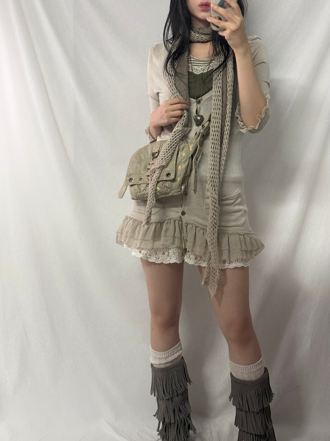 러플 버튼 가디건 상품이미지5