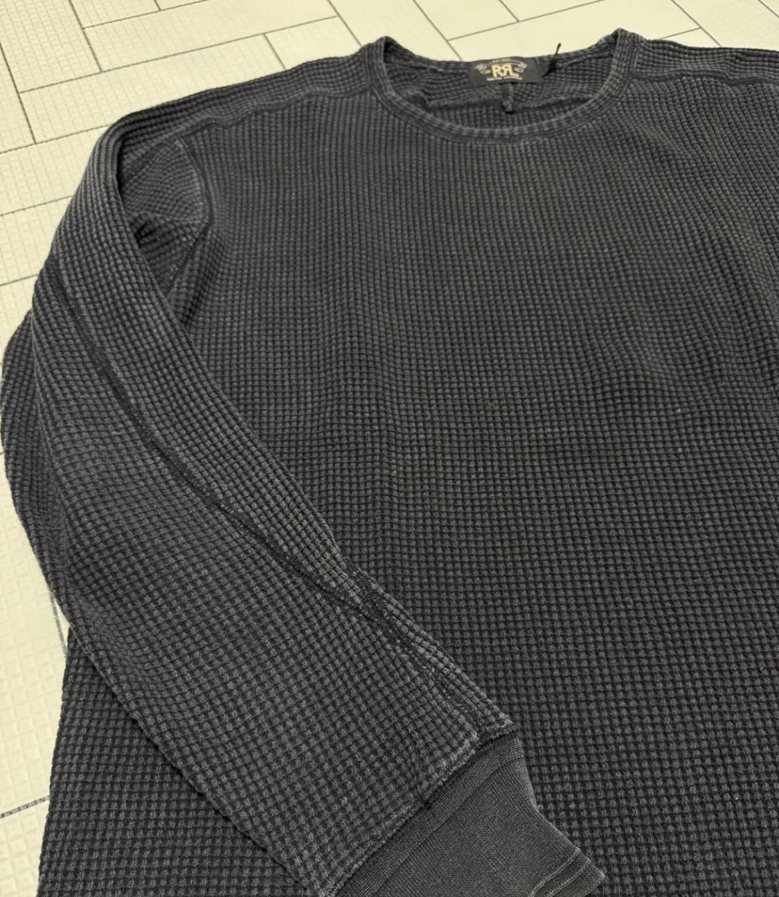 RRL더블알엘 가먼트 다이 와플 니트 셔츠 xl 상품이미지2