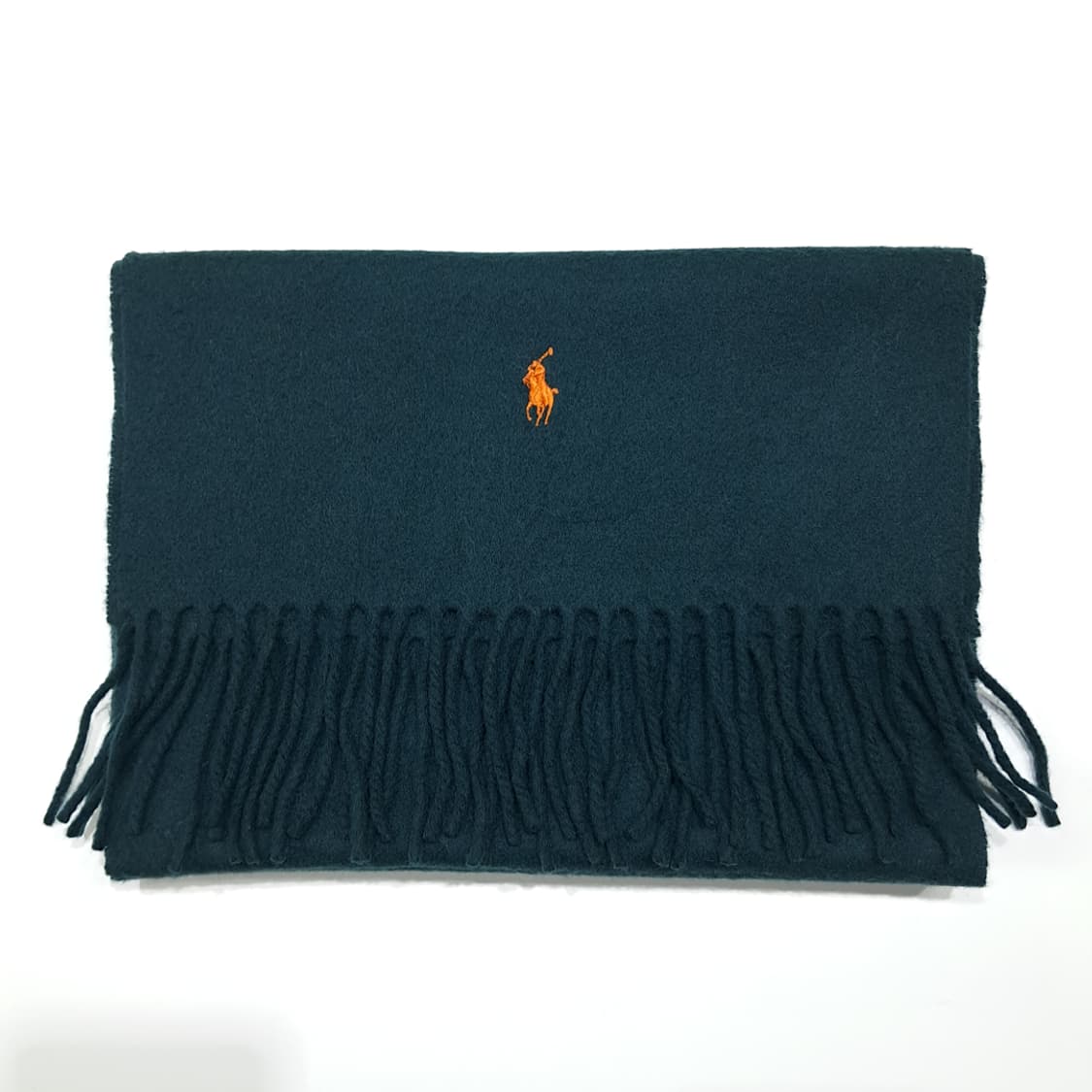 MX597 폴로 90s 이태리판 램스울 오렌지포니 그린 머플러 목도리 상품이미지7