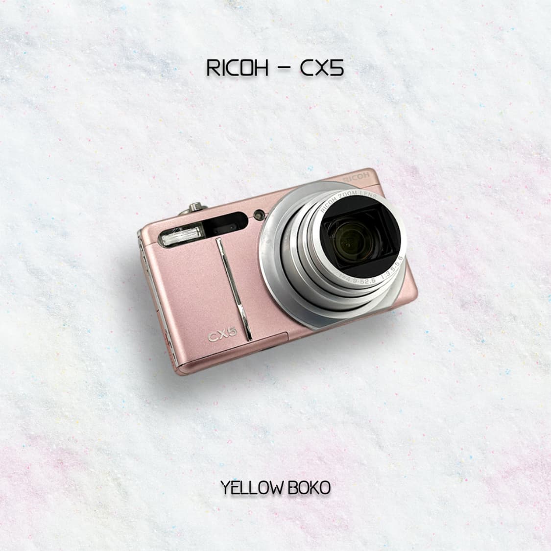 [💖리코 감성] 리코 RICOH CX5 핑크 레트로 디지털 카메라 상품이미지1