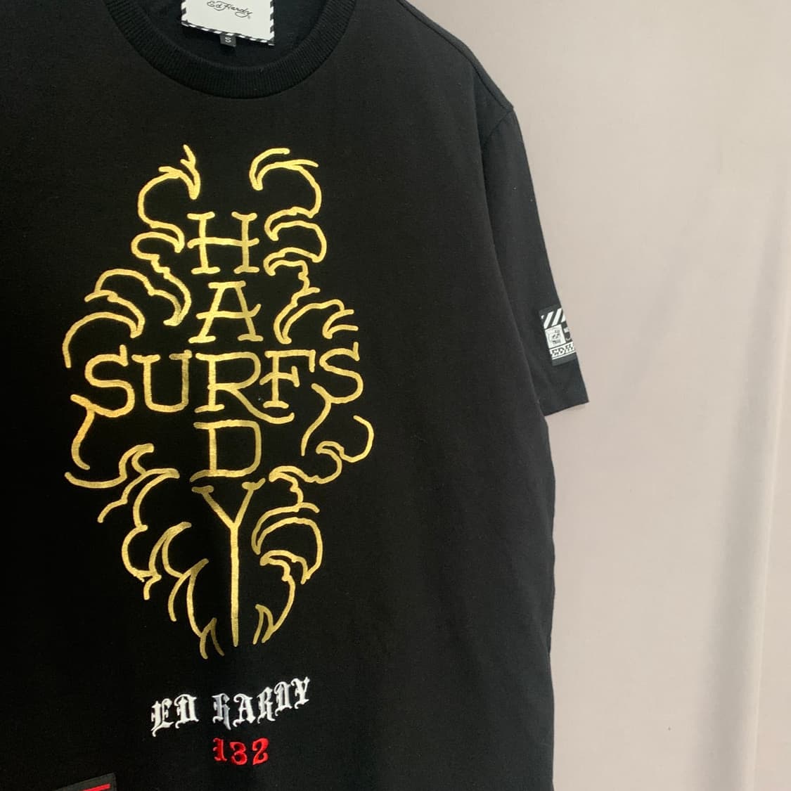 S ED HARDY 에드하디 스트릿 프린팅 오버핏 반팔티 상품이미지4