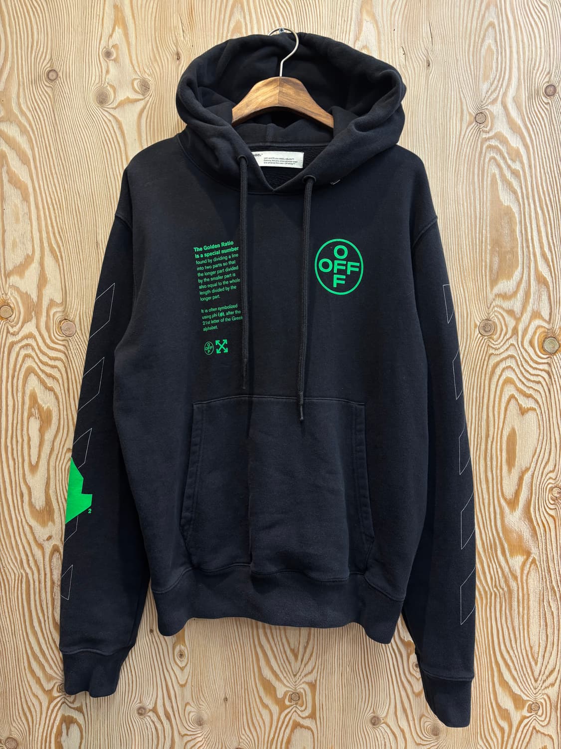 오프화이트 아치 쉐이프 후드티 상품이미지1