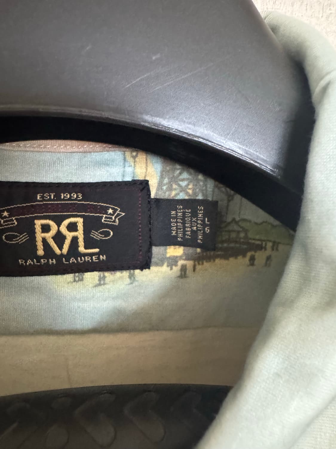 L RRL 폴로 랄프로렌 코니 아일랜드 프린트 캠프 셔츠 상품이미지2