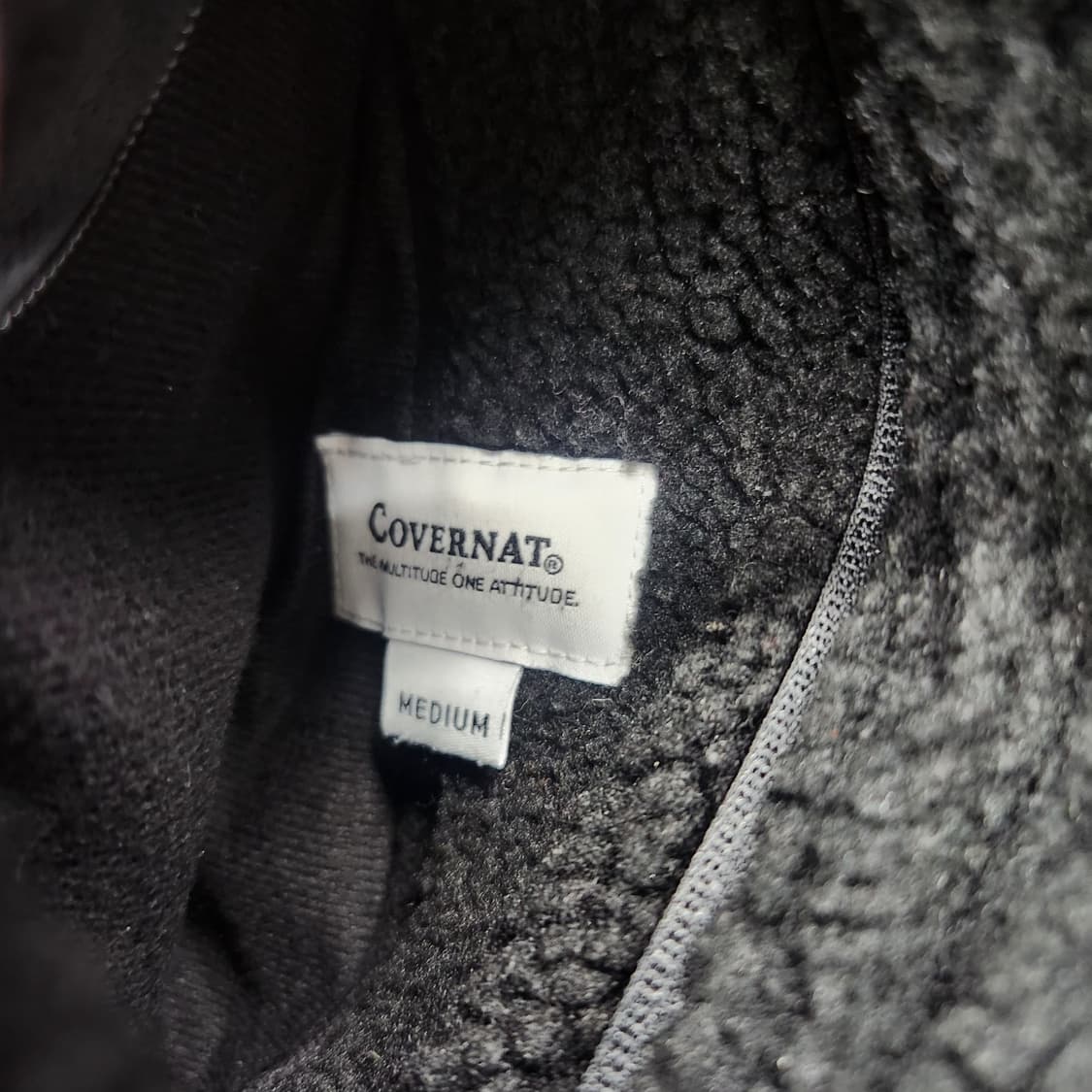 커버낫 빅로고 스트링 후리스/점퍼 후드집업M(L~XL) 남여공용 상품이미지9