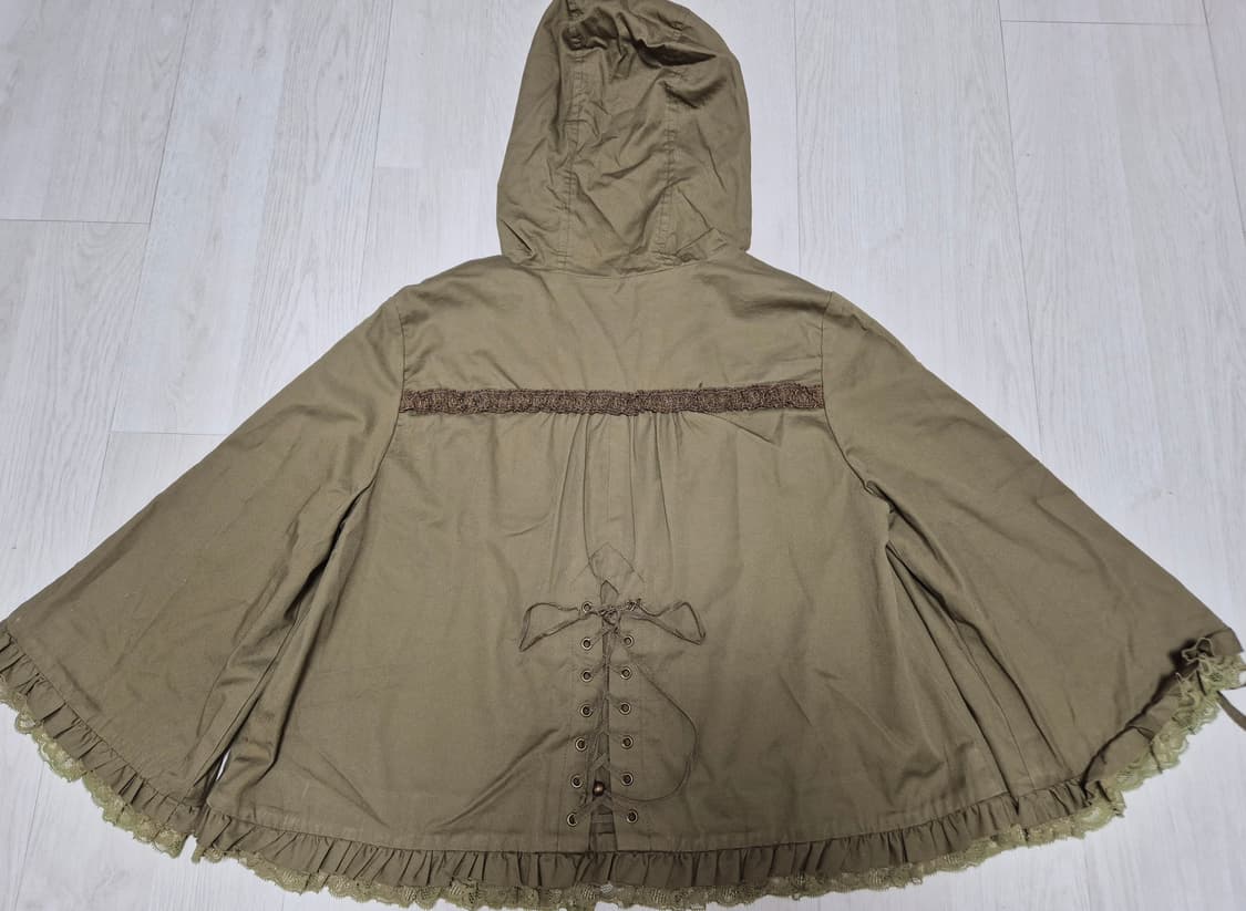 빈티지 엑시즈팜 레이스 야상 가디건 자켓 모리걸 상품이미지2