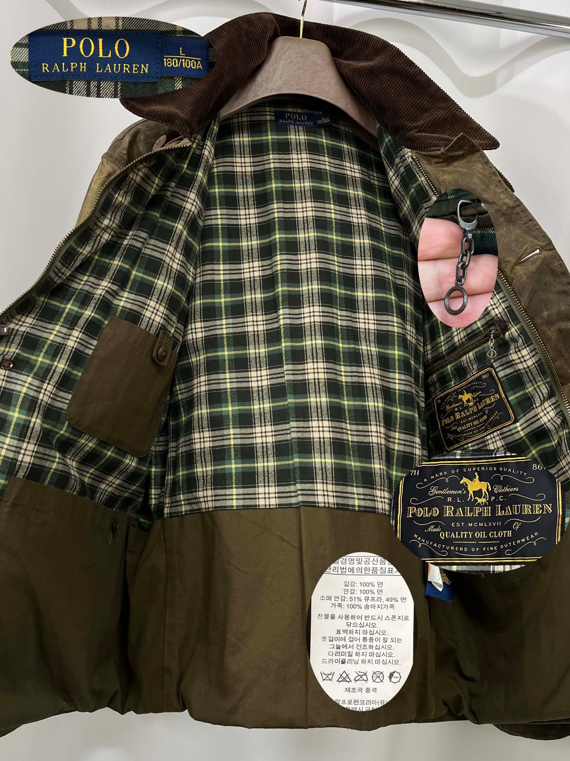 폴로 랄프로렌 인디언헤드 왁스드 코듀로이 모호크 헌팅 필드자켓 상품이미지3