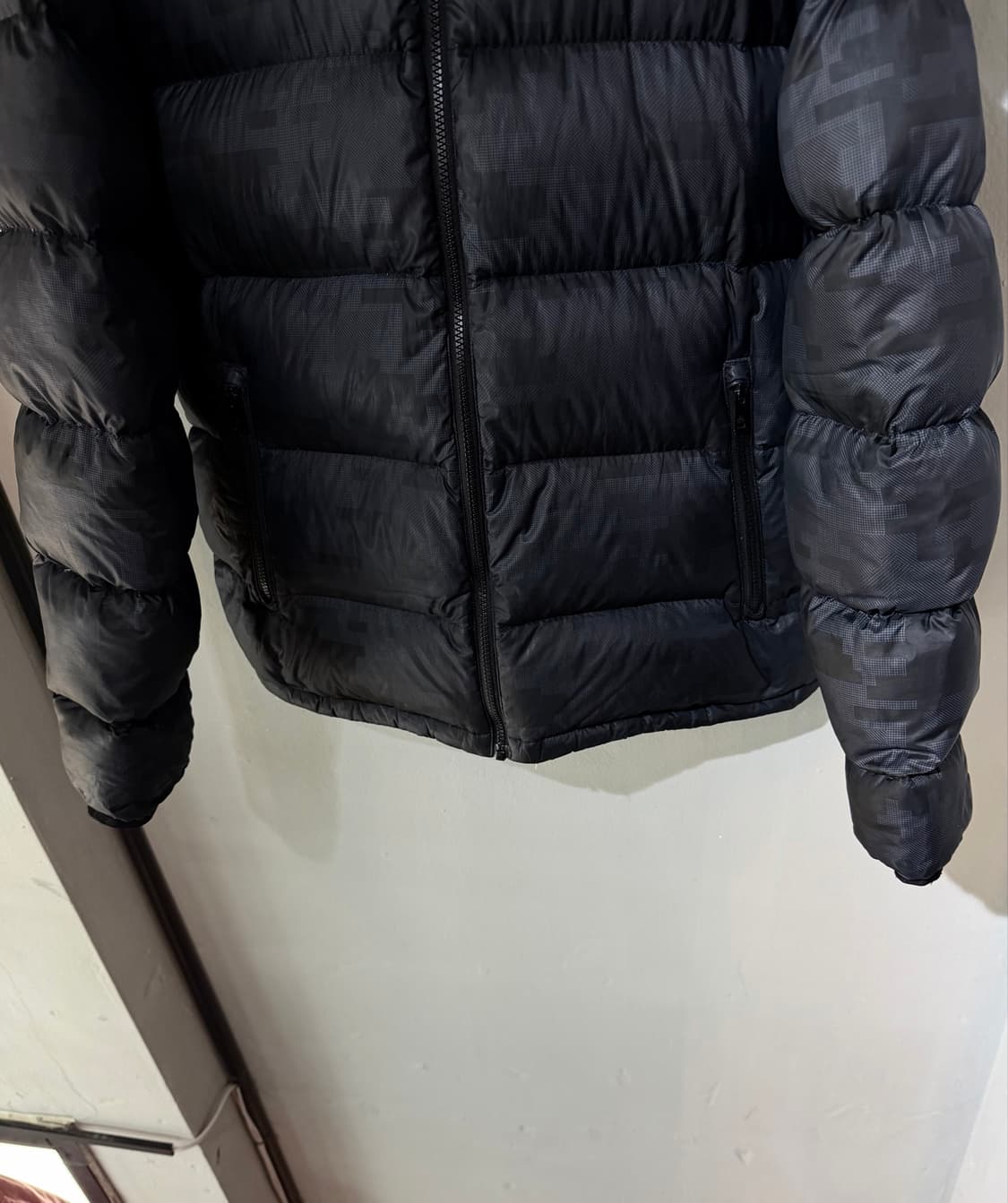 XL/ 무스너클 덕다운 기하학 푸퍼 후디패딩 상품이미지4