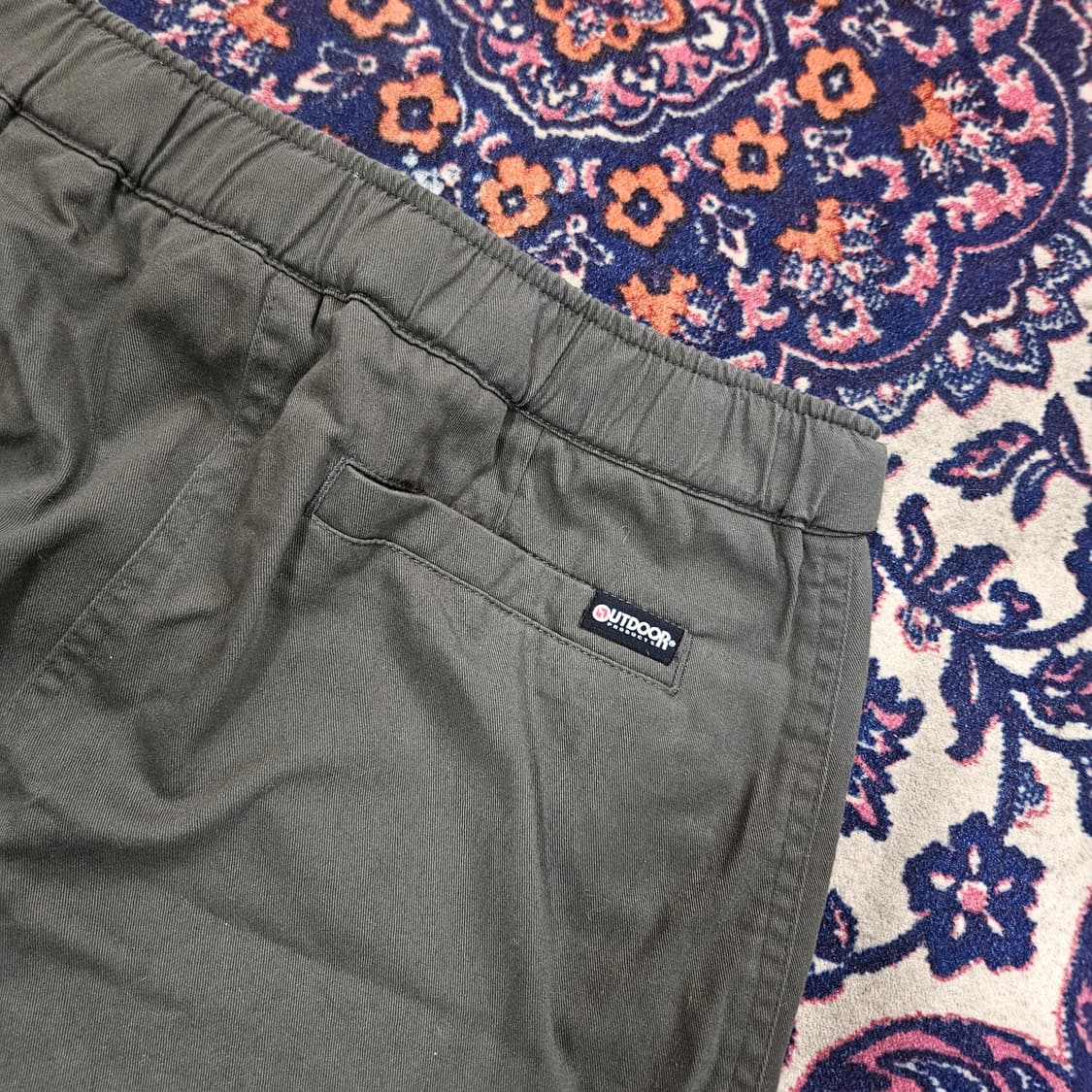 아웃도어프로덕츠 A라인 벨트 카키 미니 스커트 상품이미지6