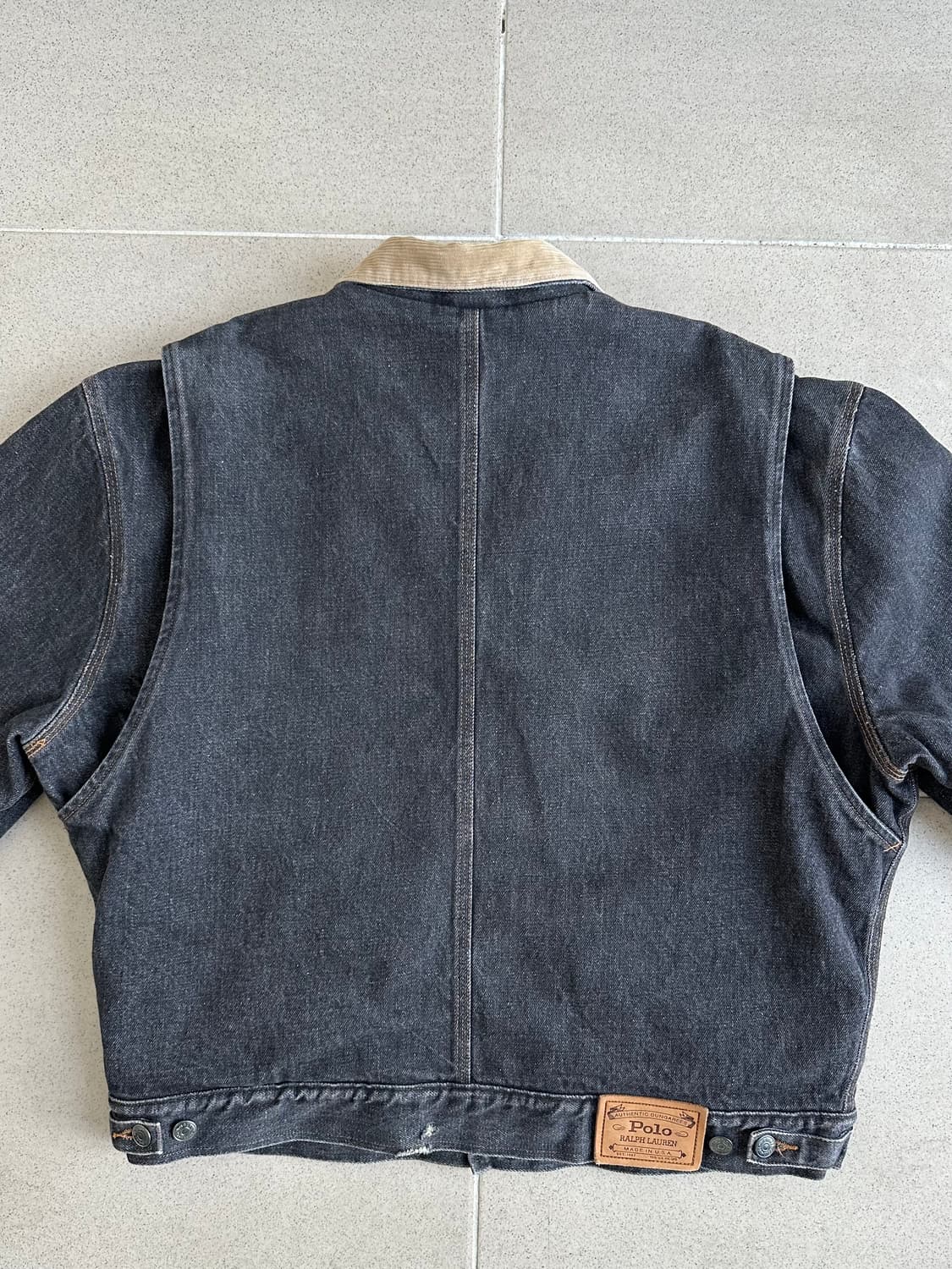 90s 빈티지 폴로 덩가리 자켓 블랙 L 상품이미지4