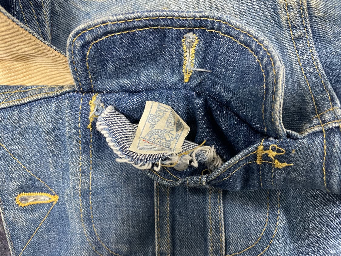 95) 70's Lee 코듀로이카라 RRL 데님자켓(미국제)LVC&폴로 상품이미지6