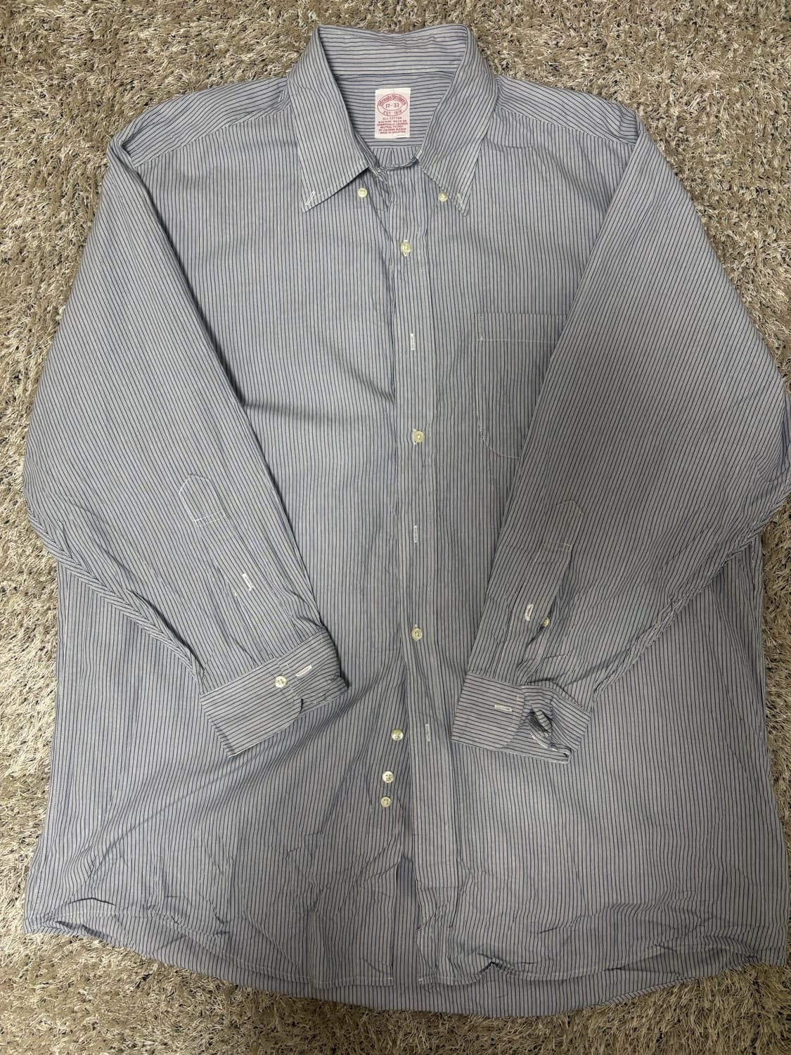 일본판 브룩스브라더스 스트라이프셔츠 사이즈 105-110 상품이미지1