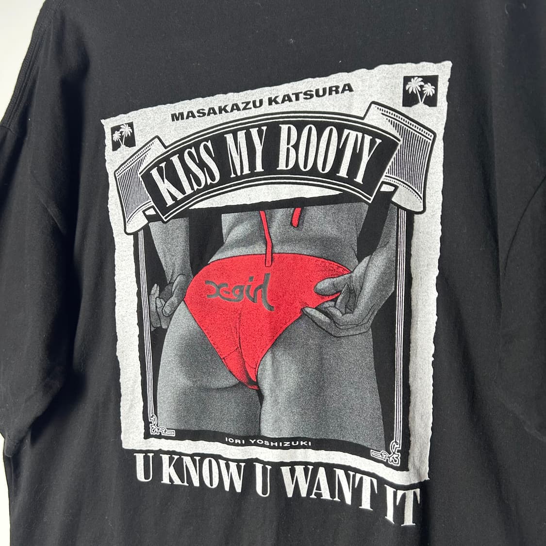 [X-girl] 엑스걸 카츠라 마사카즈 그래픽 반팔티셔츠 상품이미지5