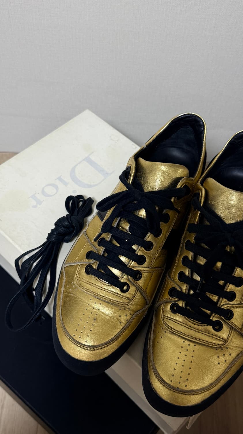 디올옴므 07 골드 스니커즈 41 상품이미지1