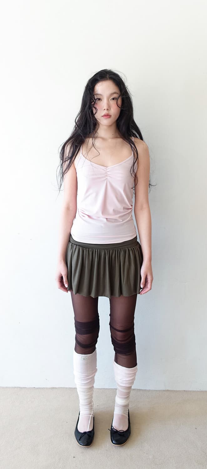 샵페어리 faerie yuzu skirt khaki 상품이미지1