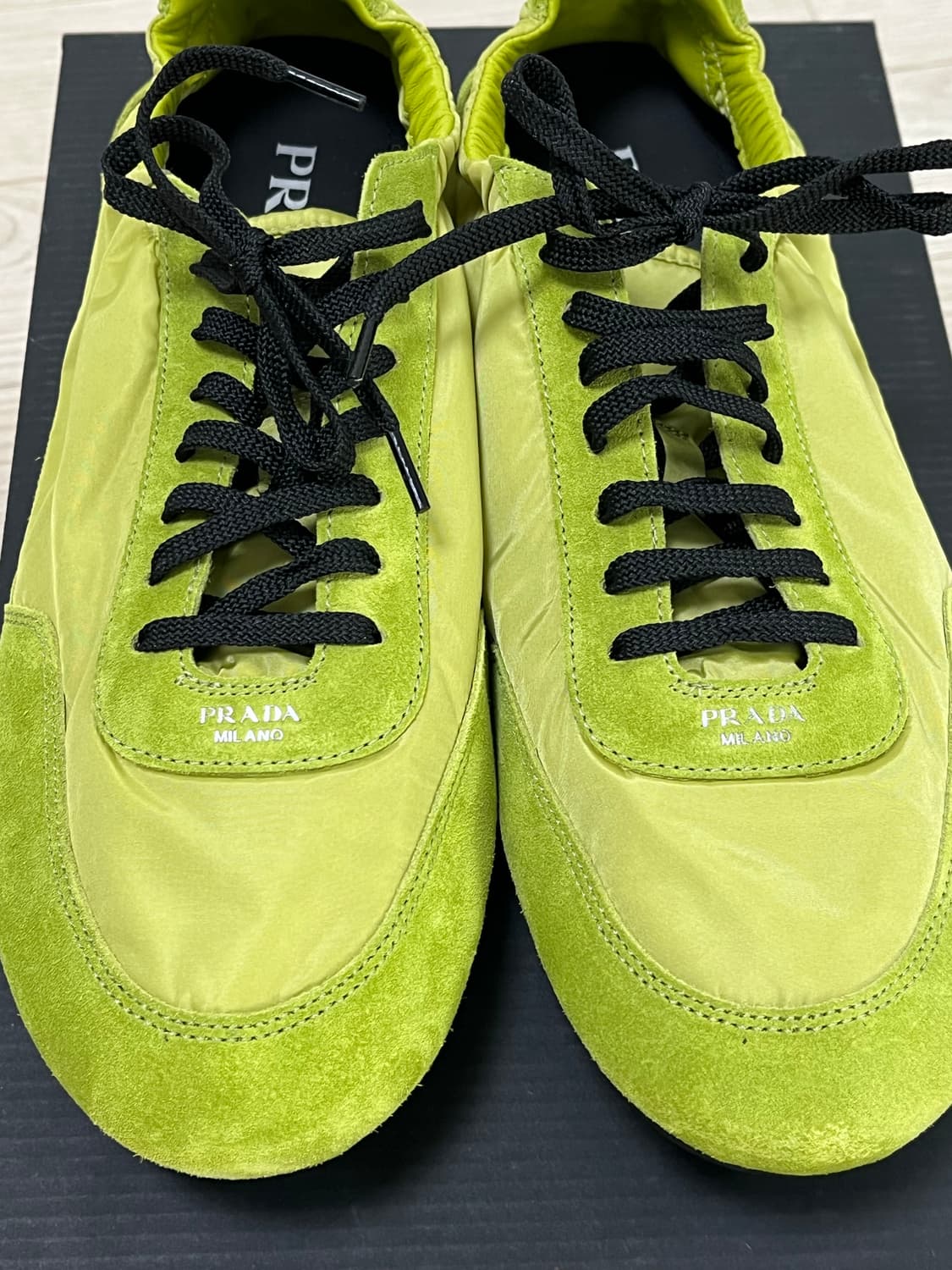(새상품) 프라다 컬랩스 라임 그린 UK8 상품이미지5