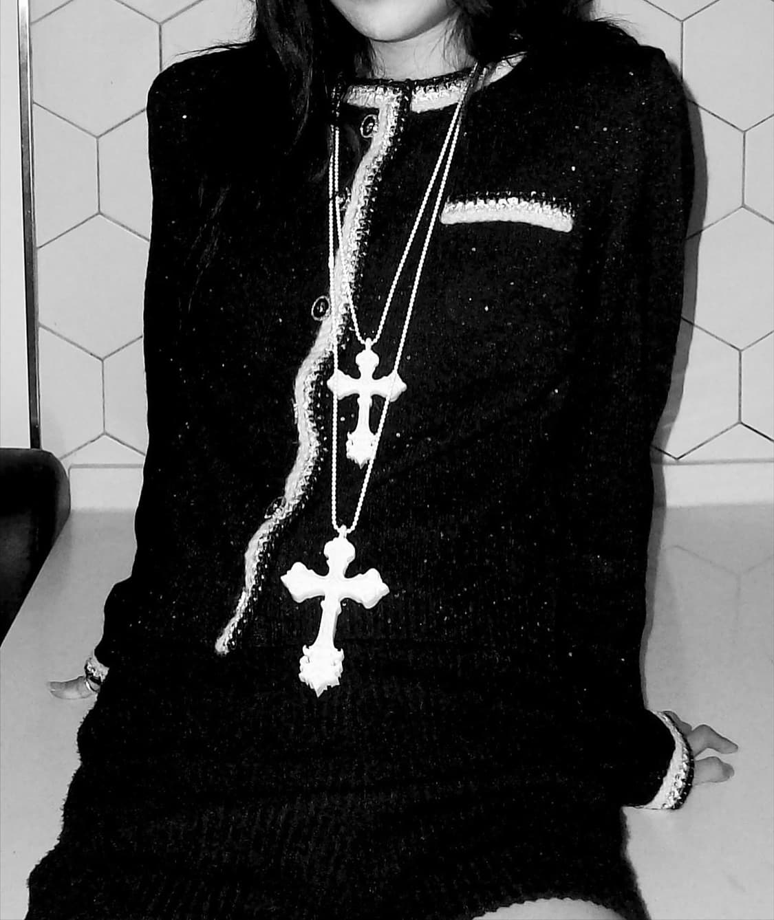 배드하우스 엔틱 크로스 목걸이 상품이미지6