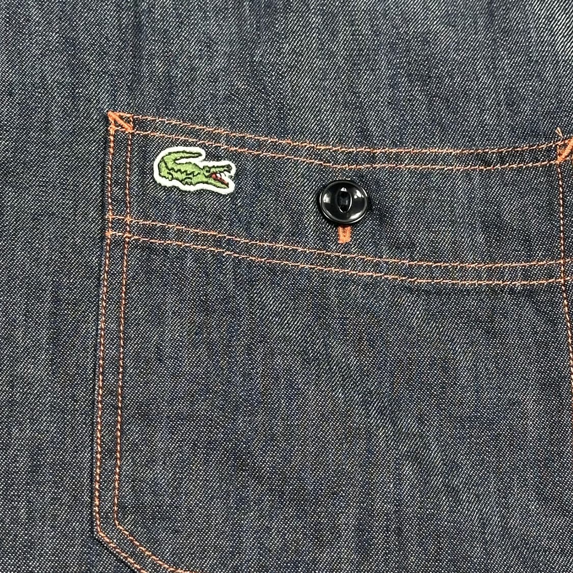 라코스테 클래식 원포켓 데님셔츠 M 상품이미지3