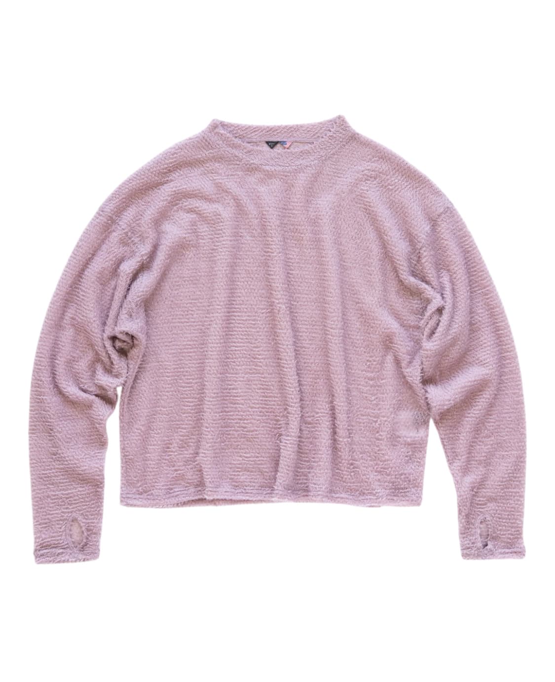 [6] gnuhr 누어 러닝 섀그 스웨터 퍼플도브 상품이미지1