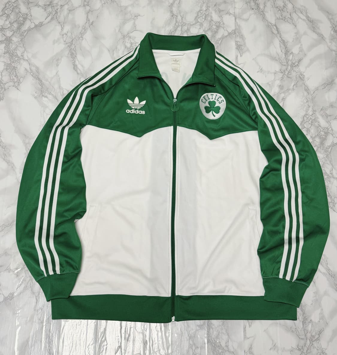 3XL 아디다스 셀틱 삼선 흰초 빅로고 트레이닝 져지 자켓 상품이미지1