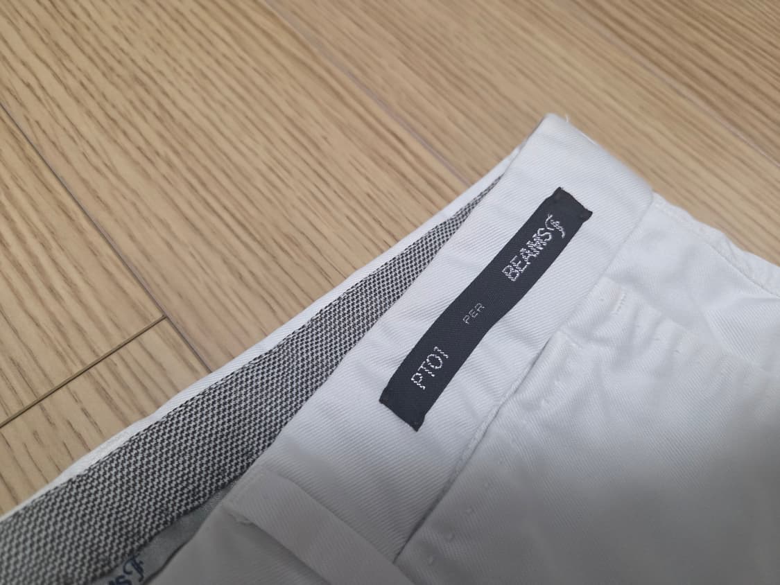 PT 01  x beams  별주  화이트 치노 팬츠 상품이미지4