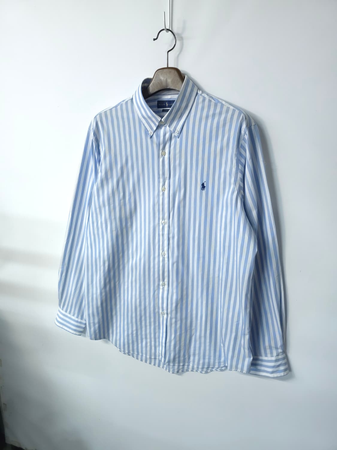 폴로(QR인증) 클래식핏 스트라이프 셔츠 (110~115) 상품이미지2