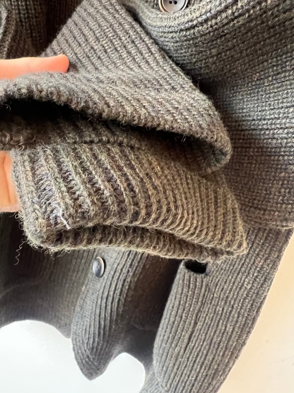 시리즈 남성 보카시카키 숄카라가디건 울가디건 상품이미지4