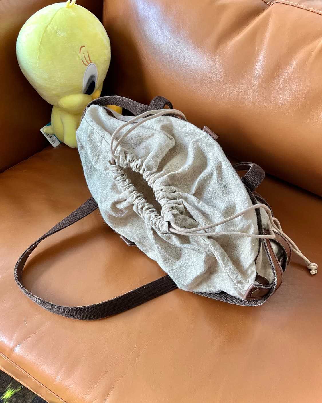 Vintage Leather Harness Stud Tote Bag 상품이미지7
