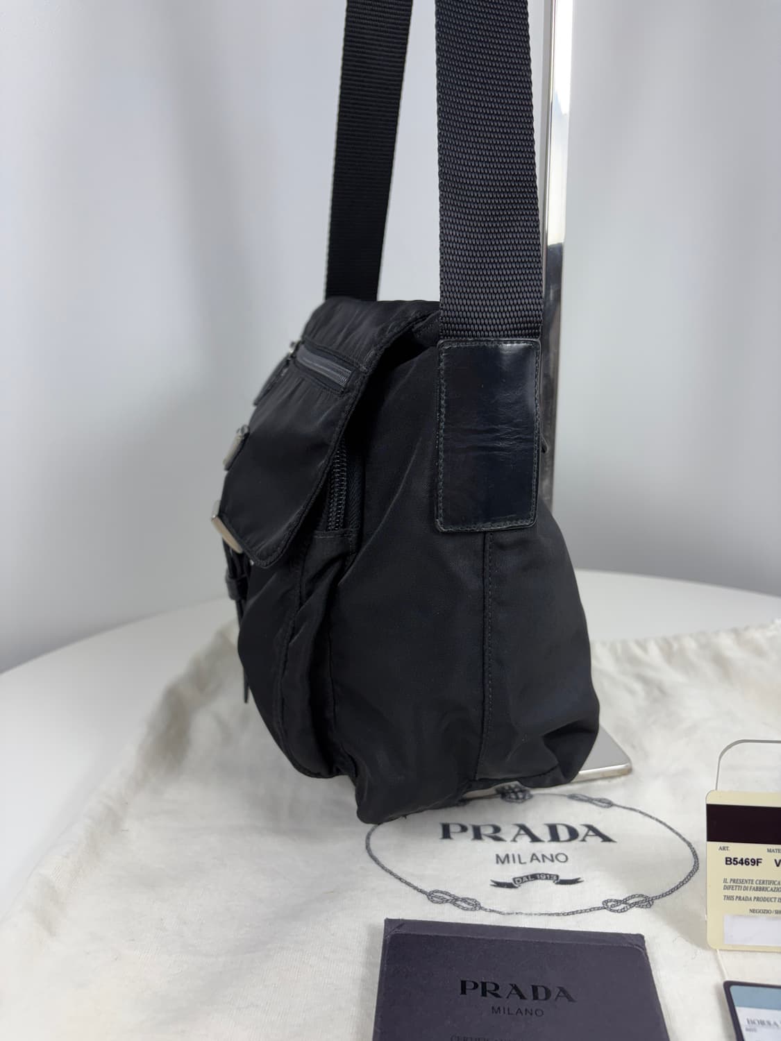 프라다 B5469F 나일론 크로스백 메신저백 상품이미지5