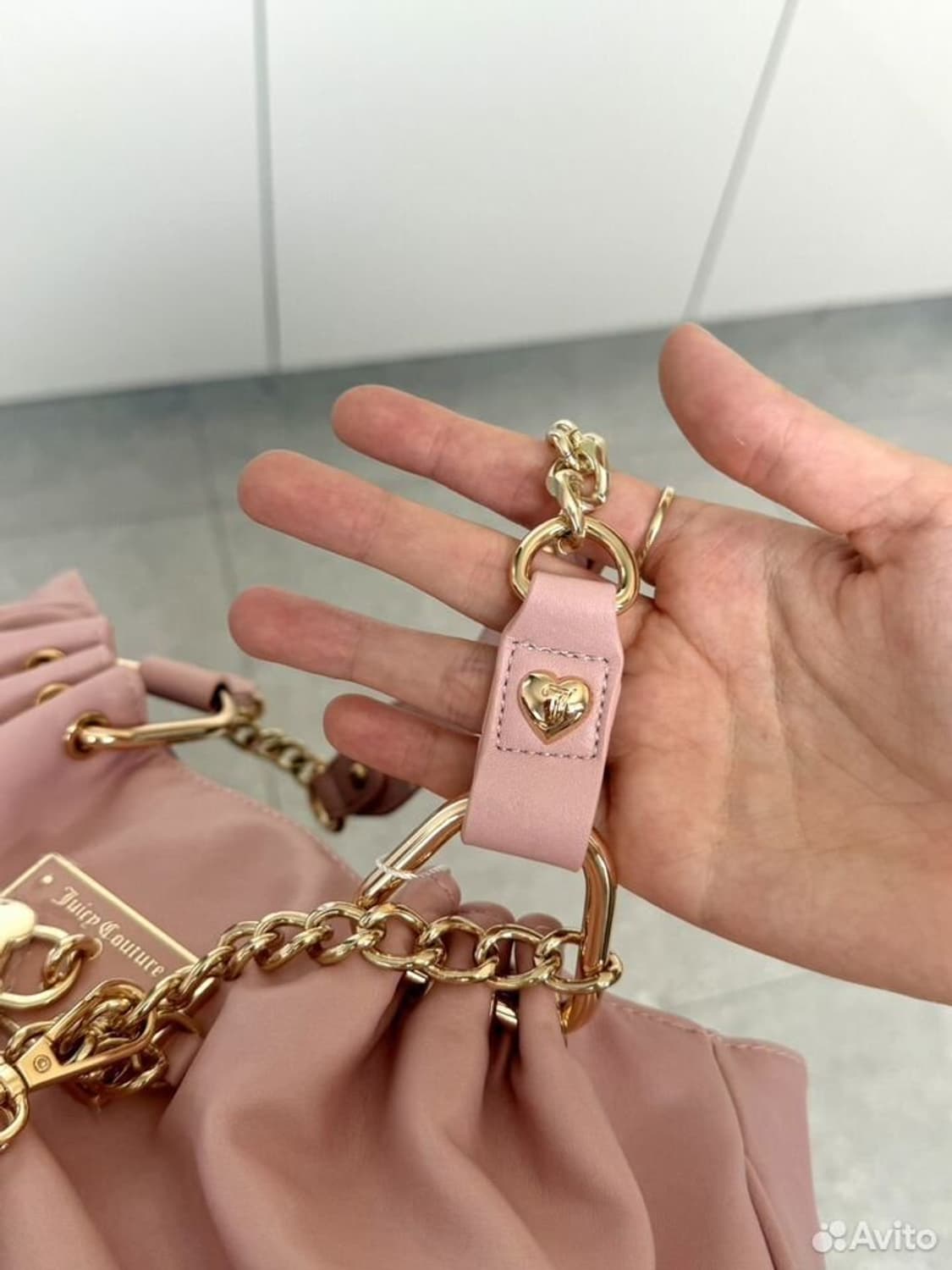 쥬시꾸뛰르 롤링온 새첼백 핑크 상품이미지4
