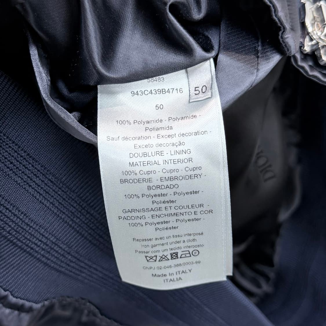 [S+급/50] 디올 X 알렉스 폭스턴 봄버 자켓 블랙 상품이미지7