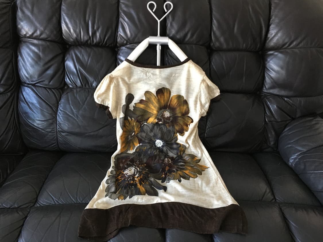 retro floral tunic top 상품이미지3