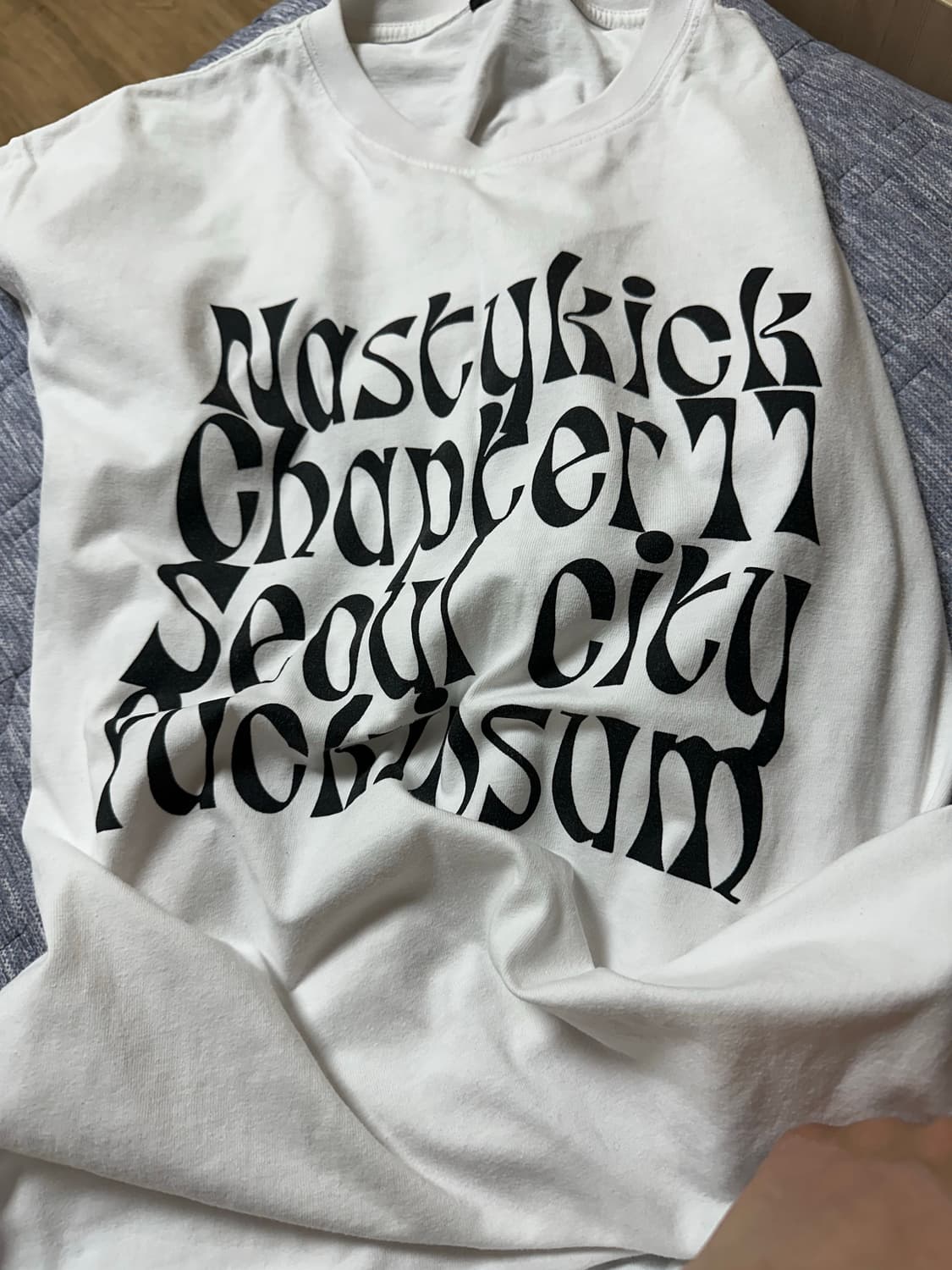 카이파이 (네스티킥) Kinsum Logo Tee 화이트 반팔 티 상품이미지2