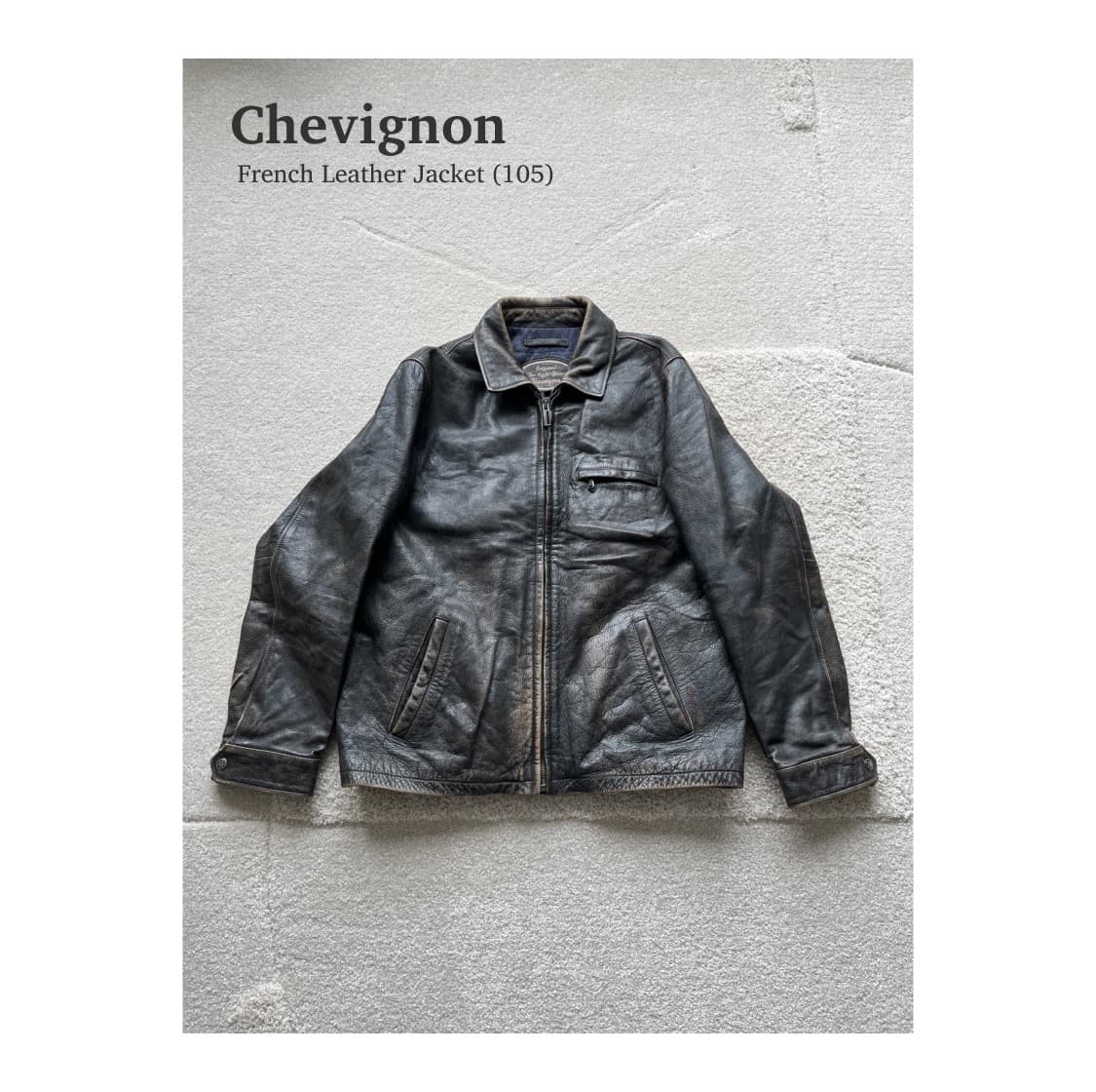 쉐비뇽 프렌치 레더 자켓 (105) 상품이미지1