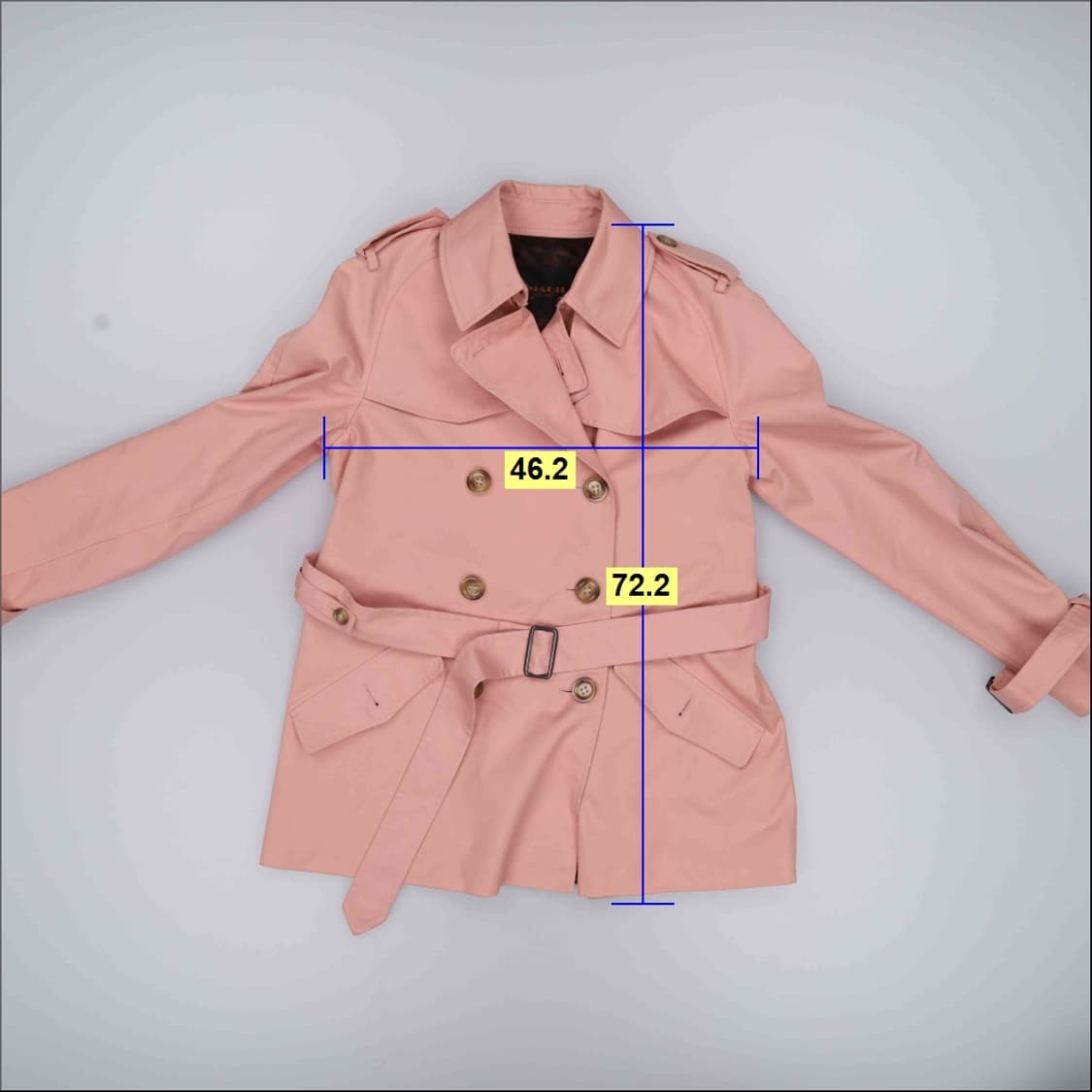 S 코치 여성 숏 트렌치자켓 0407H1 상품이미지5