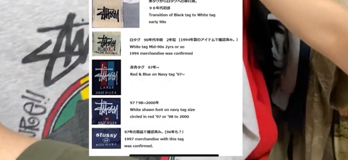 90s 스투시 드래곤 롱슬리브 상품이미지4