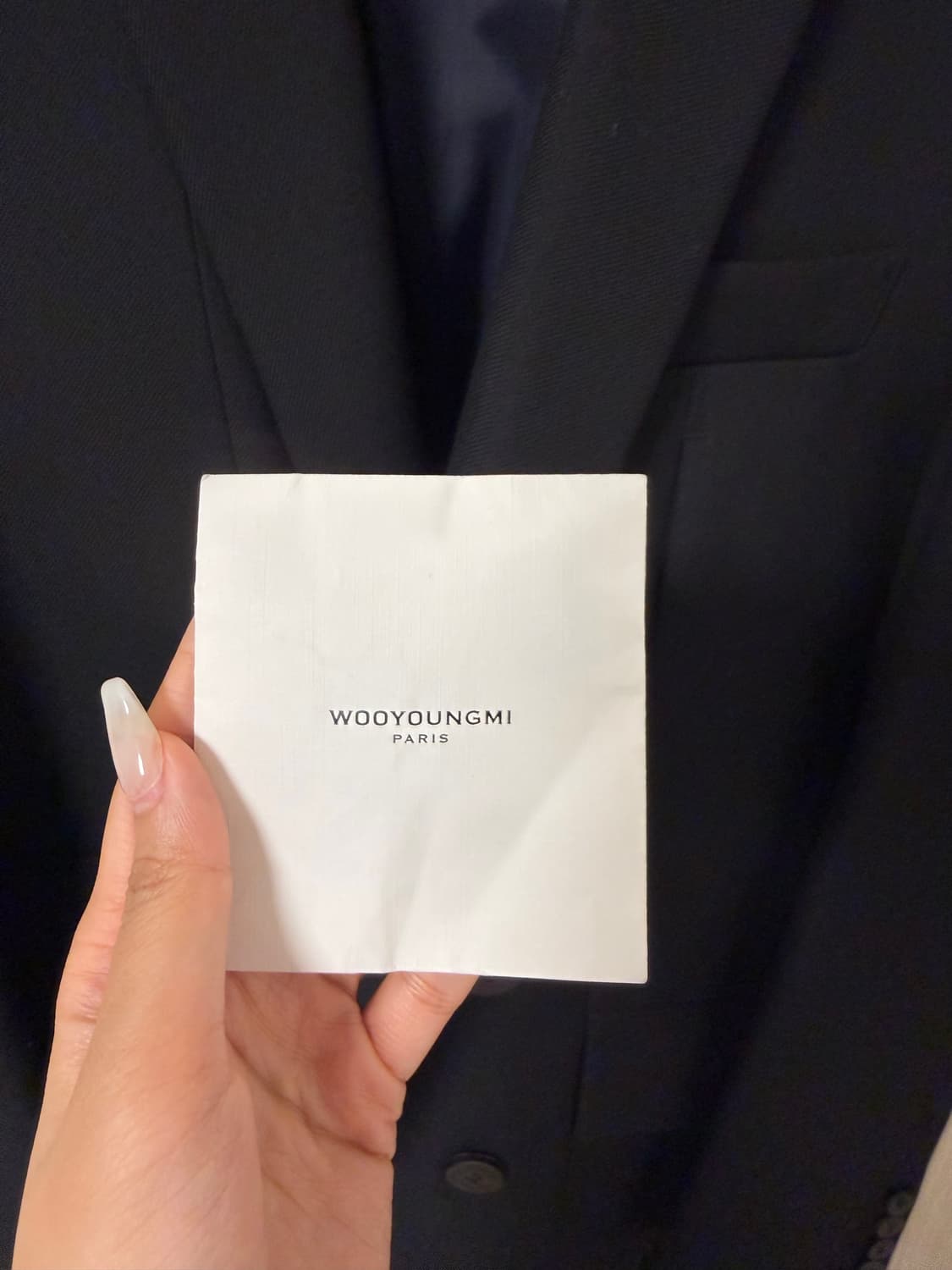 우영미 20ss 블랙 루즈핏 더블 자켓 46 상품이미지6