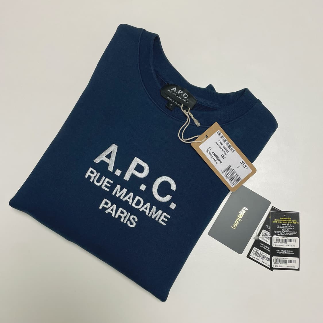 A.P.C. 아페쎄 티나 맨투맨 네이비 S 상품이미지1